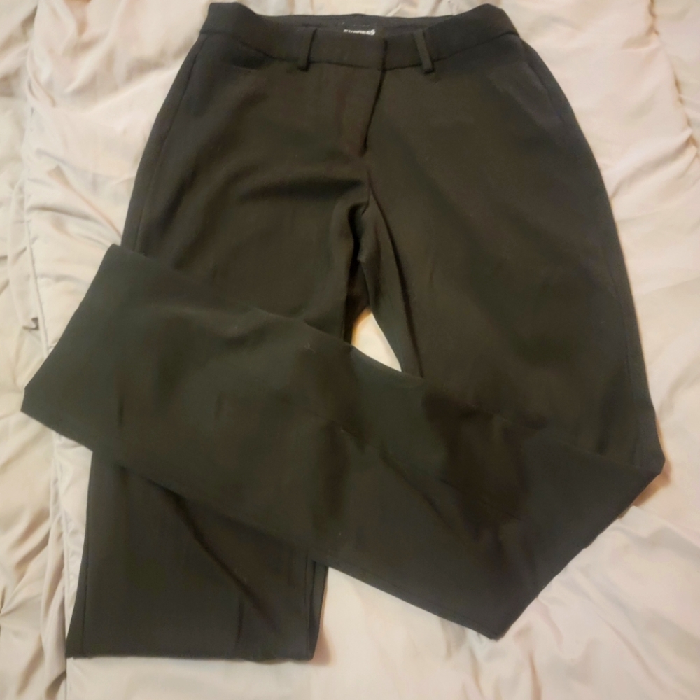 EXPRESS  Columnist Black Pants - Size 4 Long